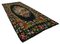 Black Tapestry Hand Knotted Vintage Runner Kilim Carpet, Image 3