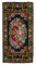 Black Moldovian Handmade Vintage Runner Kilim Carpet, Image 1