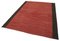 Anatolian Red Hand Knotted Wool Flatwave Kilim Carpet, Image 3