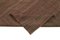 Handgewebter anatolischer brauner Flatwave Kilim Teppich aus Wolle 6