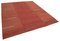 Roter Anatolischer Flatwave Kilim Teppich aus Handgewebter Wolle 2