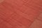 Roter Anatolischer Flatwave Kilim Teppich aus Handgewebter Wolle 5