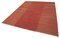Anatolian Red Hand Knotted Wool Flatwave Kilim Carpet 3