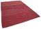 Turkish Red Handwoven Antique Flatwave Kilim Carpet 2