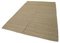 Orientalischer Beige Handgeknüpfter Flatwave Kilim Teppich aus Wolle 3