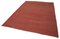Turkish Red Hand Knotted Wool Flatwave Kilim Carpet, Image 3