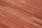 Türkischer roter handgewebter Flatwave Kilim Teppich aus Wolle 5