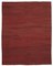 Oriental Red Handmade Wool Flatwave Kilim Carpet, Image 1