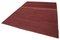 Roter Anatolischer Flatwave Kilim Teppich aus Handgewebter Wolle 3