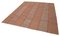 Orientalischer Roter Handgewebter Flatwave Kilim Teppich 3