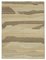 Orientalischer Beige Handgeknüpfter Flatwave Kilim Teppich aus Wolle 1