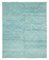 Blue Moroccan Handwoven Long Pile Tribal Rug 1