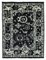 Black Moroccan Hand Knotted Wool Decorative Rug 1