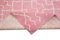 Pink Moroccan Hand Knotted Wool Decorative Rug 6