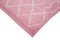 Pink Moroccan Hand Knotted Wool Decorative Rug 4