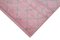 Alfombra marroquí rosa de lana geométrica hecha a mano, Imagen 4