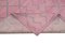 Pink Moroccan Handmade Wool Geometric Rug, Image 6