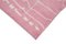 Pink Moroccan Hand Knotted Wool Decorative Rug, Image 4