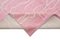 Pink Moroccan Hand Knotted Wool Decorative Rug, Image 6