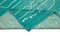 Turquoise Moroccan Hand Knotted Wool Decorative Rug, Image 6