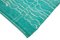 Turquoise Moroccan Hand Knotted Wool Decorative Rug, Image 4