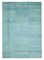 Blue Moroccan Hand Knotted Wool Decorative Rug, Image 1