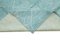 Blue Moroccan Hand Knotted Wool Decorative Rug 6