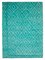 Turquoise Moroccan Hand Knotted Wool Decorative Rug, Image 1