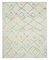 White Moroccan Hand Knotted Wool Decorative Rug 1