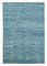 Blue Moroccan Hand Knotted Wool Decorative Rug, Image 1