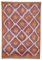 Mehrfarbiger Marokkanischer Handgeknüpfter Dekorativer Teppich aus Wolle 1