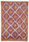 Multicolor Moroccan Hand Knotted Wool Decorative Rug 1