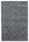 Grey Moroccan Handmade Wool Geometric Rug, Image 1