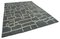 Grey Moroccan Hand Knotted Wool Decorative Rug 2