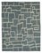 Grey Moroccan Hand Knotted Wool Decorative Rug 1