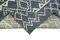 Grey Moroccan Hand Knotted Wool Decorative Rug 6