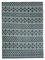 Grey Moroccan Hand Knotted Wool Decorative Rug 1
