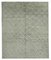 Grey Moroccan Hand Knotted Wool Decorative Rug 1