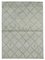 Grey Moroccan Handmade Wool Geometric Rug 1