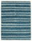 Blue Moroccan Handwoven Long Pile Tribal Rug 1