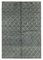 Grey Moroccan Hand Knotted Wool Decorative Rug 1
