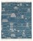 Tapis Tribal Long Fait Main Bleu, Maroc 1