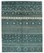 Tapis Tribal Long Fait Main Bleu, Maroc 1