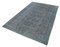 Grey Oriental Traditional Handwoven Overd-yed Rug, Image 2