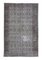 Grey Oriental Low Pile Handwoven Overd-yed Rug, Image 1