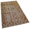 Yellow Oriental Traditional Handwoven Overd-yed Carpet 2