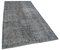 Grey Oriental Low Pile Handwoven Overd-yed Rug, Image 2