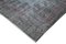 Grey Oriental Low Pile Handwoven Overd-yed Carpet 4