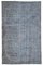 Vintage Anatolian Grey Hand Knotted Wool Rug, Image 1