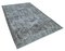 Tapis Overd-Yed Traditionnel Bleu Fait Main, Inde 2